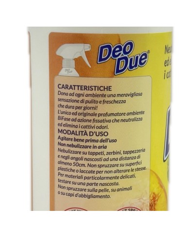 deo due profumatore bifase profumante neutralizzante - 500ml - fruttato: tuttocasashop.it: pulizia e cura della casa