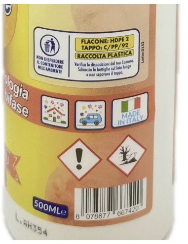 deo due profumatore bifase profumante neutralizzante - 500ml - fruttato: tuttocasashop.it: pulizia e cura della casa
