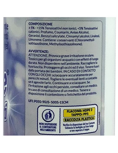 deo due pavimenti liquigel detergente igienizzante - 750ml - talcato: tuttocasashop.it: pulizia e cura della casa