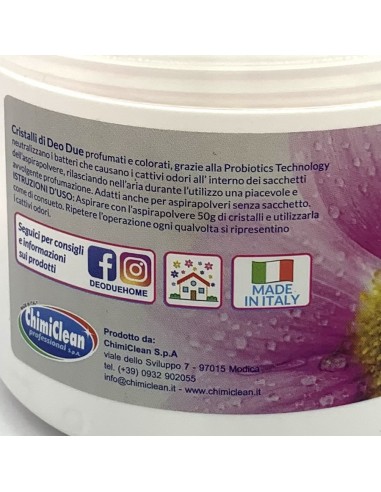 deo due cristalli - 500 grammi - profumatore aspirapolvere - floreale: tuttocasashop.it: pulizia e cura della casa