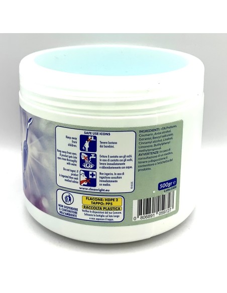 deo due cristalli - 500 grammi - profumatore aspirapolvere - talcato: tuttocasashop.it: pulizia e cura della casa