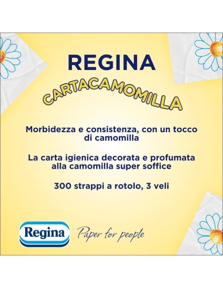 Regina Cartacamomilla Carta Igienica 4 Maxi Rotoli 3 Veli