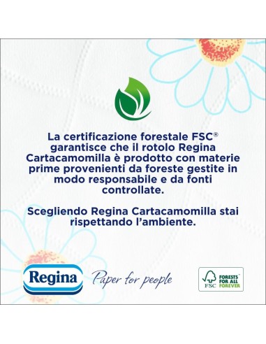Regina Cartacamomilla Carta Igienica 4 Maxi Rotoli 3 Veli