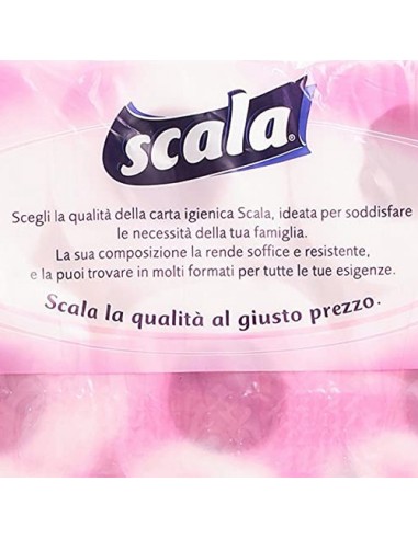 Scala Carta Igienica 10 Rotoli 2 Veli Ovatta di Cellulosa