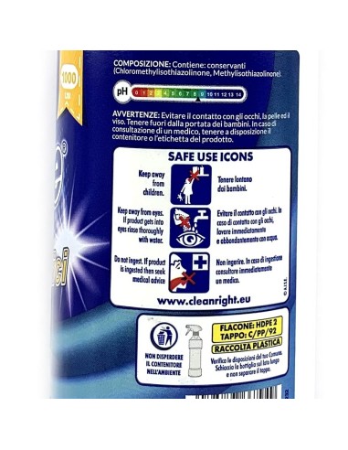 deo due vetri & superfici - 750ml - detergente multisuperfici: tuttocasashop.it: pulizia e cura della casa