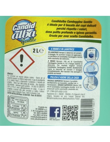 alba candeggina delicata per bucato - 2 litri - per capi bianchi e colorati: tuttocasashop.it: prodotti per bucato e tessuti