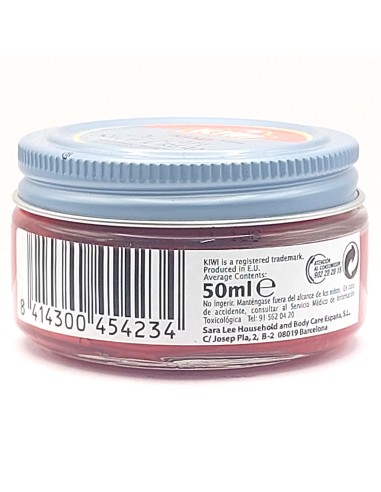kiwi crema lucidante per scarpe e calzature - 50ml - rosso: tuttocasashop.it: prodotti per bucato e tessuti