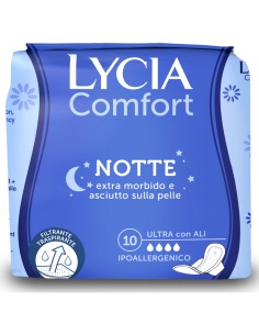 lycia assorbenti ultra maxi comfort - 10 pezzi - notte con ali: tuttocasashop.it: igiene e cura della persona