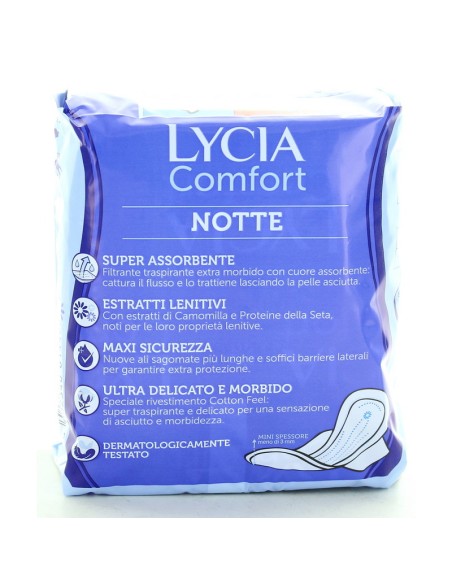 lycia assorbenti ultra maxi comfort - 10 pezzi - notte con ali: tuttocasashop.it: igiene e cura della persona