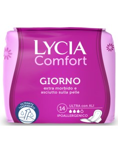 lycia assorbenti ultra maxi comfort - 14 pezzi - anatomico con ali: tuttocasashop.it: igiene e cura della persona
