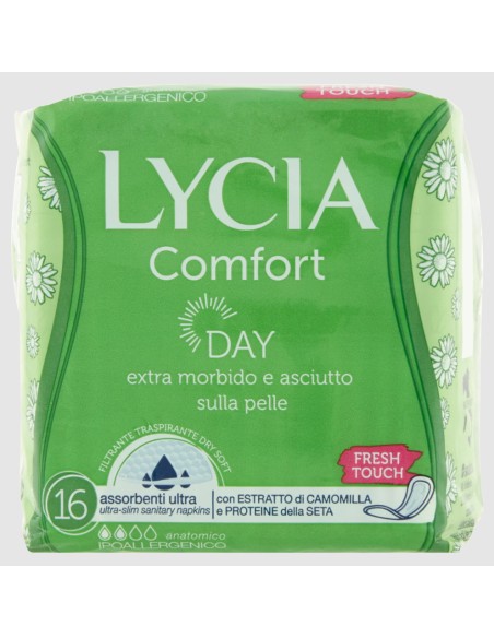 lycia assorbenti ultra maxi comfort - 16 pezzi - anatomico: tuttocasashop.it: igiene e cura della persona