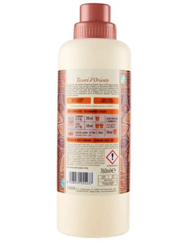 tesori d'oriente ammorbidente - 38 lavaggi 760ml - byzantinum: tuttocasashop.it: prodotti per bucato e tessuti