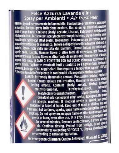 felce azzurra aria di casa deodorante - spray 250ml - lavanda e iris: tuttocasashop.it: pulizia e cura della casa