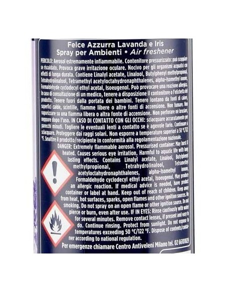 felce azzurra aria di casa deodorante - spray 250ml - lavanda e iris: tuttocasashop.it: pulizia e cura della casa