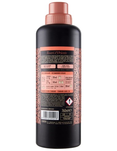tesori d'oriente ammorbidente - 38 lavaggi 760ml - hammam: tuttocasashop.it: prodotti per bucato e tessuti