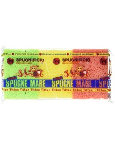 tris mare spugne rettangolari 3pz - 3 spugne 10x14x4 cm - colori assortiti: tuttocasashop.it: pulizia e cura della casa