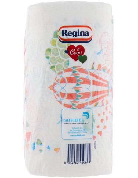Regina di Cuori Carta Cucina Super Assorbente 3 Rotoli