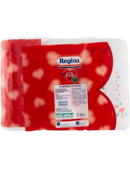 Regina di Cuori Carta Cucina Super Assorbente 3 Rotoli