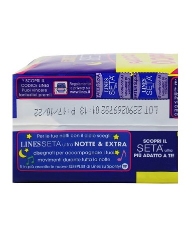 lines seta ultra assorbenti - pacco doppio - 16 pezzi - notte con ali: tuttocasashop.it: igiene e cura della persona