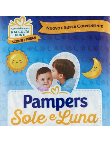 pampers sole e luna - 13 pannolini taglia 6 xl extra large 15-30 kg: tuttocasashop.it: igiene e cura della persona