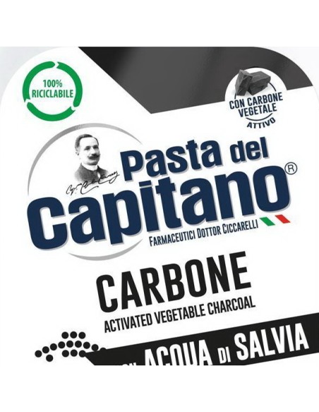 pasta del capitano collutorio per igiene dentale 400ml - carbone - salvia: tuttocasashop.it: igiene e cura della persona