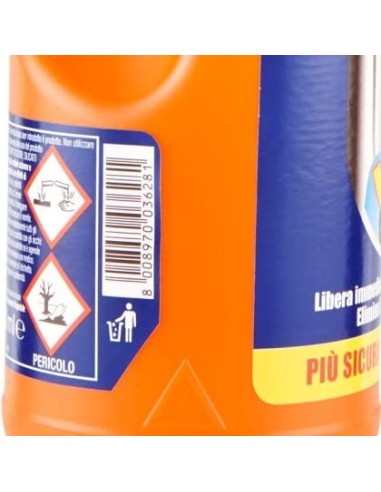 rapida disgorgante liquido - 1 litro - stura e libera scarichi da ingorghi: tuttocasashop.it: pulizia e cura della casa