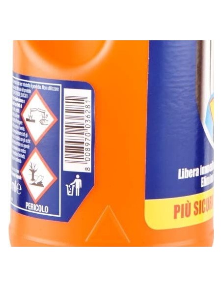 rapida disgorgante liquido - 1 litro - stura e libera scarichi da ingorghi: tuttocasashop.it: pulizia e cura della casa