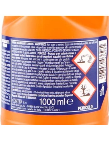rapida disgorgante liquido - 1 litro - stura e libera scarichi da ingorghi: tuttocasashop.it: pulizia e cura della casa