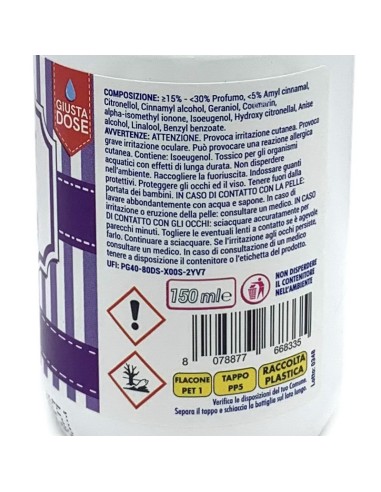 deo due gocce profumabiancheria 150ml - profumatore per bucato - oriental: tuttocasashop.it: prodotti per bucato e tessuti