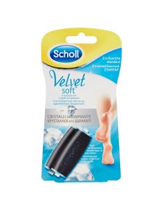 dr.scholl velvet soft cristalli di diamante - 2 rulli ricarica: tuttocasashop.it: igiene e cura della persona