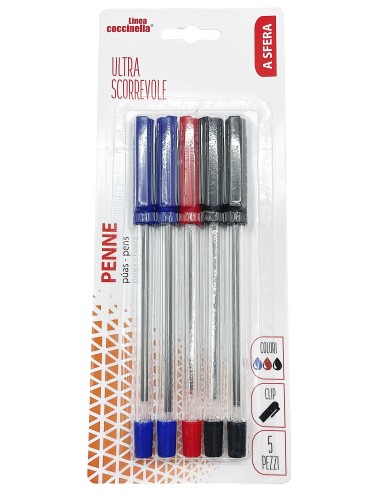 penne 5pz 2blu/2ner/1ros sf2019 2s.  344: tuttocasashop.it: altro - bazar