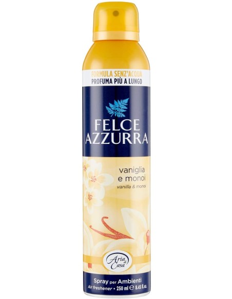 felce azzurra aria di casa deodorante - spray 250ml - vaniglia e monoi: tuttocasashop.it: pulizia e cura della casa