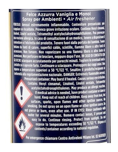 felce azzurra aria di casa deodorante - spray 250ml - vaniglia e monoi: tuttocasashop.it: pulizia e cura della casa