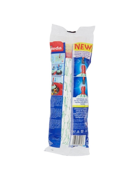 vileda microfibre&clean mop ricambio per mocio vileda con attacco universale: tuttocasashop.it: pulizia e cura della casa
