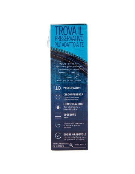 durex settebello profilattici - 10 pezzi - jeans: tuttocasashop.it: igiene e cura della persona