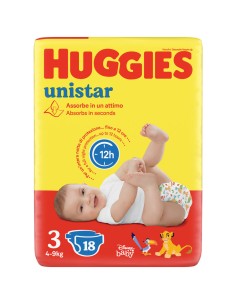 huggies unistar - 18 pannolini taglia 3 midi 4-9 kg: tuttocasashop.it: igiene e cura della persona
