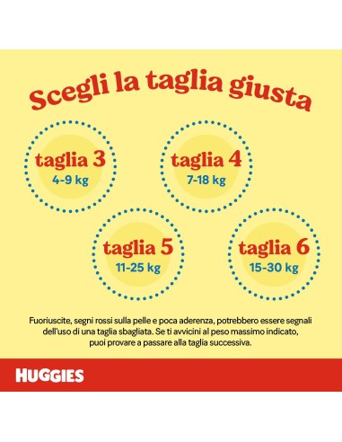 huggies unistar - 18 pannolini taglia 3 midi 4-9 kg: tuttocasashop.it: igiene e cura della persona