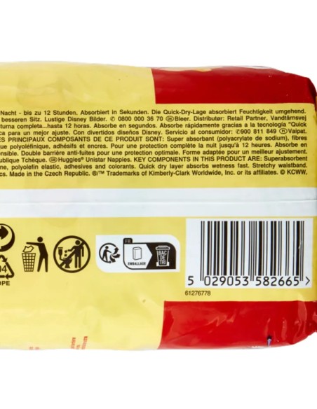huggies unistar - 12 pannolini taglia 6 xl extra large 15-30 kg: tuttocasashop.it: igiene e cura della persona