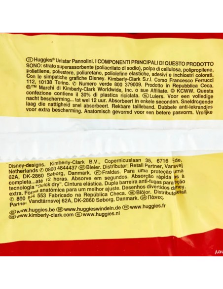 huggies unistar - 12 pannolini taglia 6 xl extra large 15-30 kg: tuttocasashop.it: igiene e cura della persona