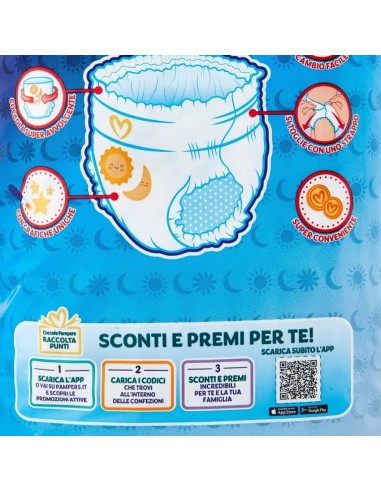 pampers sole e luna mutandino - 18 pannolini taglia 4 maxi 7-18 kg: tuttocasashop.it: igiene e cura della persona