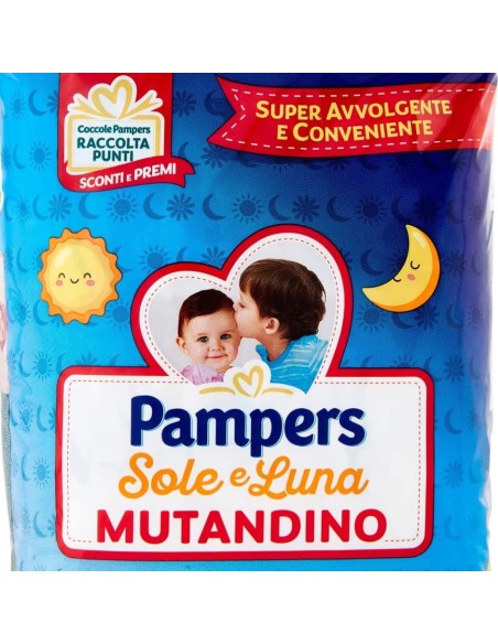pampers sole e luna mutandino - 18 pannolini taglia 4 maxi 7-18 kg: tuttocasashop.it: igiene e cura della persona