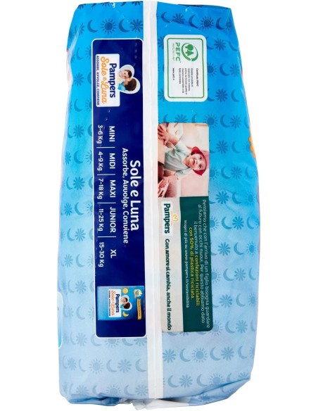pampers sole e luna mutandino 13 pannolini taglia 6 xl extra large 15+ kg: tuttocasashop.it: igiene e cura della persona