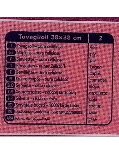 vit maximum tovaglioli doppio velo 38x38cm - 32 pezzi - effetto tessuto: tuttocasashop.it: carta & monouso