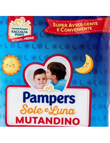 pampers sole e luna mutandino 13 pannolini taglia 6 xl extra large 15+ kg: tuttocasashop.it: igiene e cura della persona