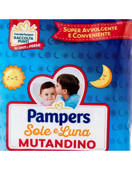 pampers sole e luna mutandino 13 pannolini taglia 6 xl extra large 15+ kg: tuttocasashop.it: igiene e cura della persona
