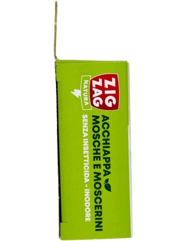 zig zag mosche e moscerini - 4 strisce biadesive con colla e attrattivo: tuttocasashop.it: pulizia e cura della casa