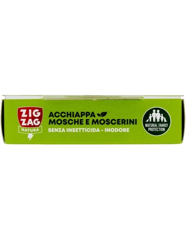 zig zag mosche e moscerini - 4 strisce biadesive con colla e attrattivo: tuttocasashop.it: pulizia e cura della casa