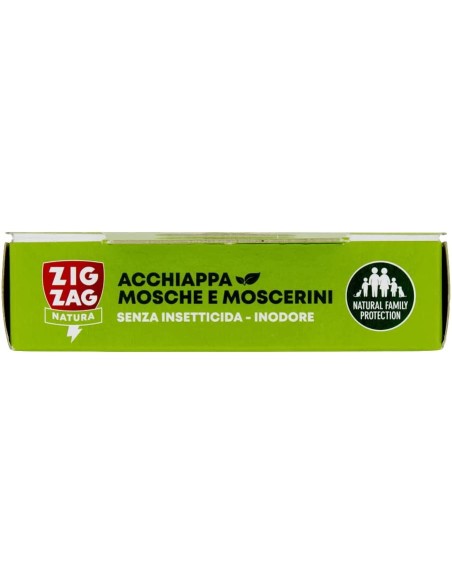 zig zag mosche e moscerini - 4 strisce biadesive con colla e attrattivo: tuttocasashop.it: pulizia e cura della casa