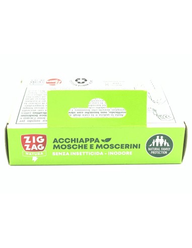zig zag mosche e moscerini - 4 strisce biadesive con colla e attrattivo: tuttocasashop.it: pulizia e cura della casa