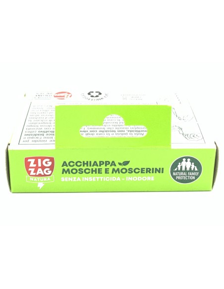 zig zag mosche e moscerini - 4 strisce biadesive con colla e attrattivo: tuttocasashop.it: pulizia e cura della casa